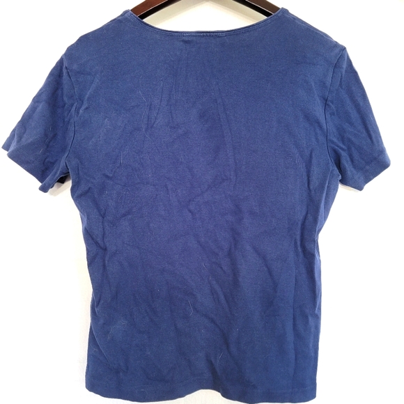 Karen Scott Small Blue Athleisure T-shirt - Picture 2 of 3